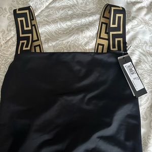 Versace Greta border one piece swimsuit